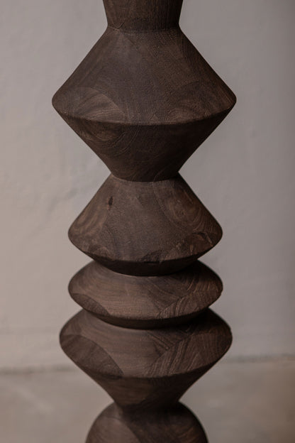 Elaine Brown Mango Houten Ronde Vloerlampvoet - depauwwonen