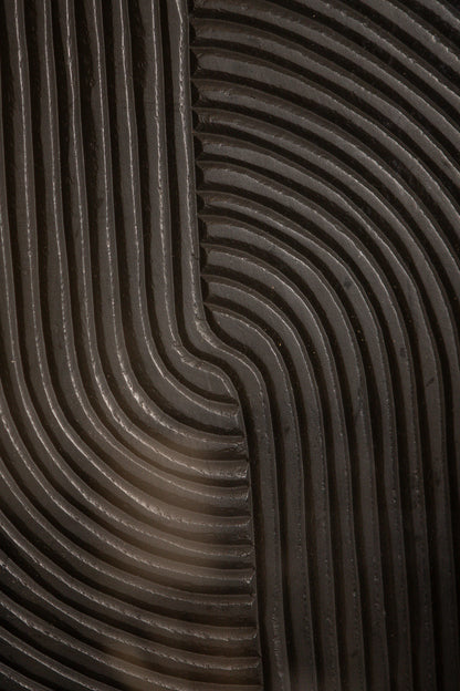 Elasah Zwart Wandpaneel Lijnpatroon - depauwwonen