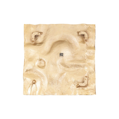 Eogan Gouden Gegoten Aluminium Wandpaneel by PTMD