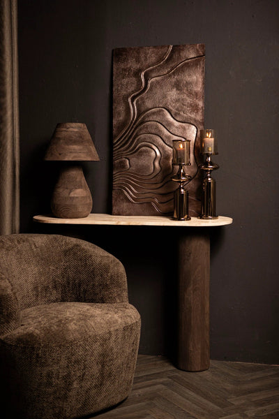 Erike Bronzen Gegoten Aluminium Wandpaneel In 2 Delen by PTMD