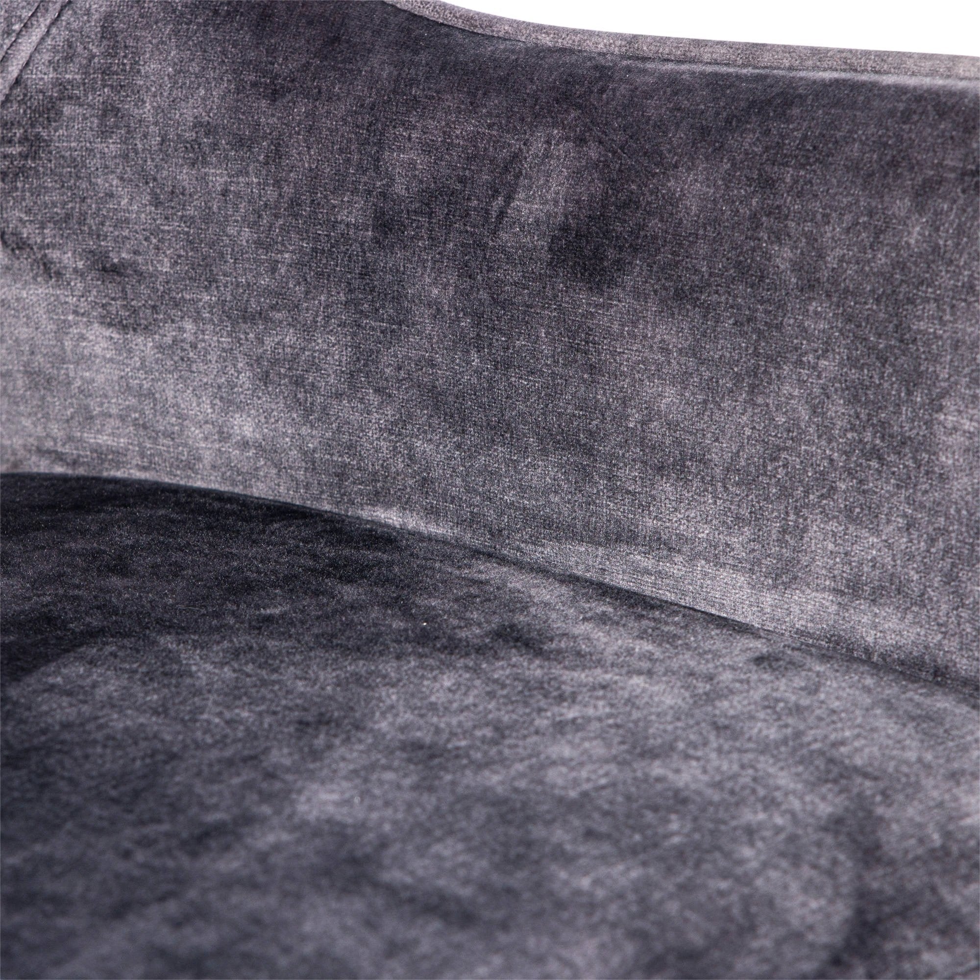 Fallon Velvet Antraciet Barkruk (set van 2) by PTMD