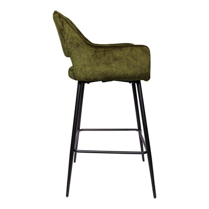 Fallon Velvet Groene Barkruk (set van 2) - depauwwonen
