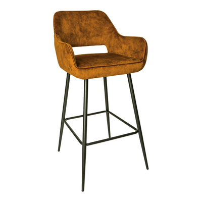 Fallon Velvet Rust Barkruk (set van 2) by PTMD