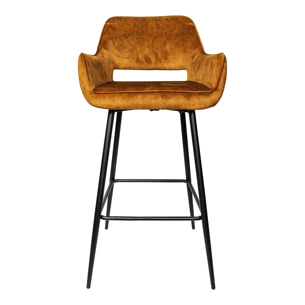 Fallon Velvet Rust Barkruk (set van 2) by PTMD