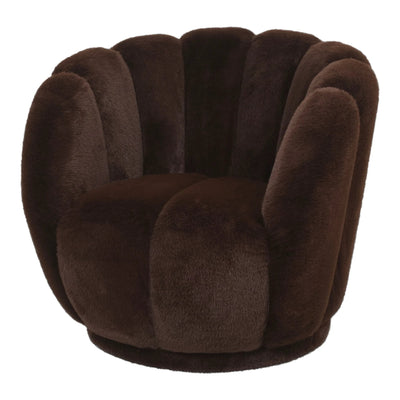 Furia Donkerbruine Fauteuil Fur by PTMD