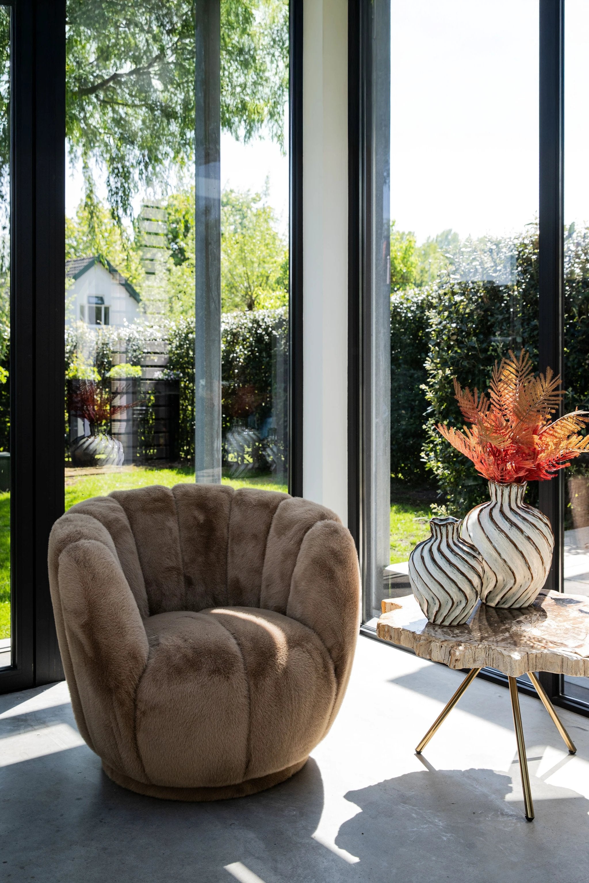 Furia Mocca Fauteuil Fur by PTMD