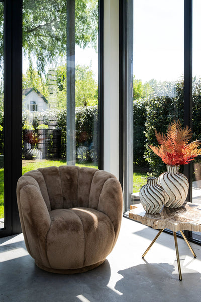 Furia Mocca Fauteuil Fur by PTMD