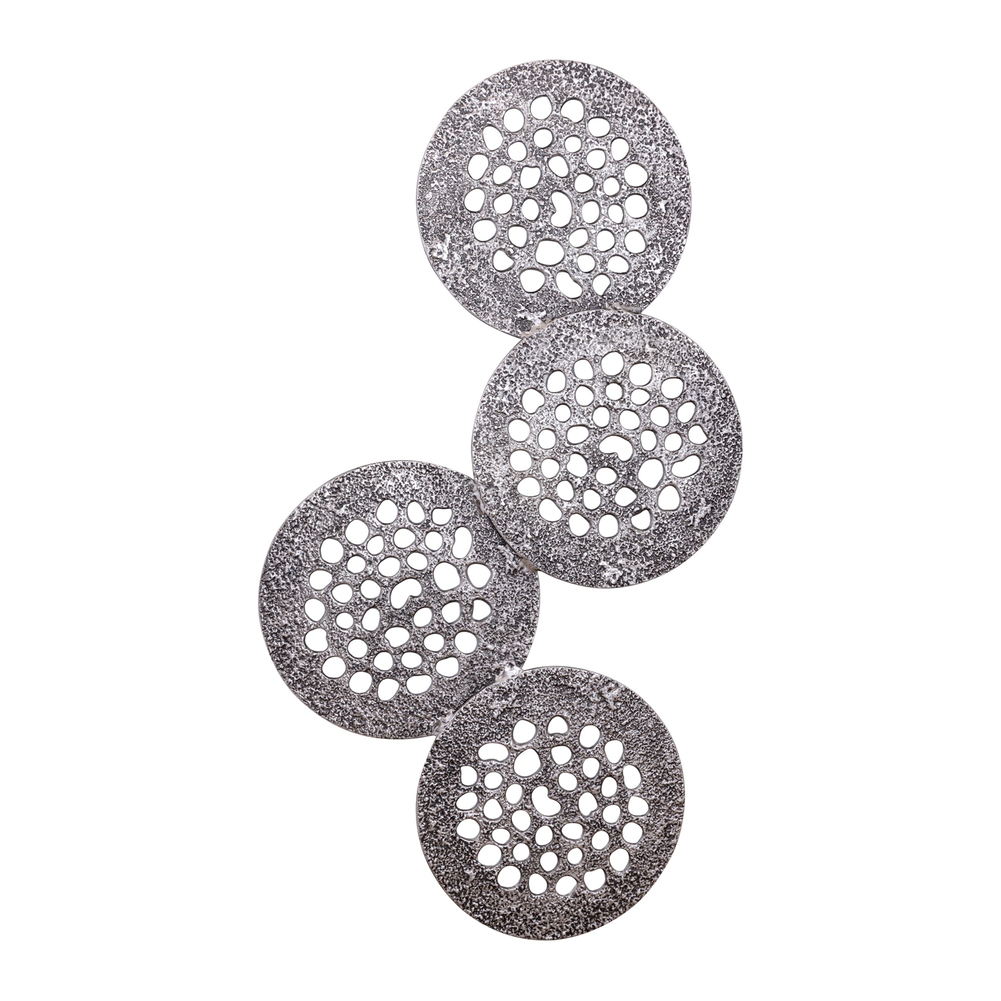 Geoffe Zilver Gegoten Aluminium Wandpaneel - depauwwonen