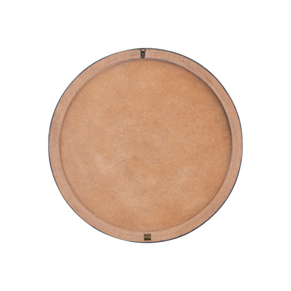 Hallie Zwart En Wit Houten Ronde Wandpaneel Swirl - depauwwonen