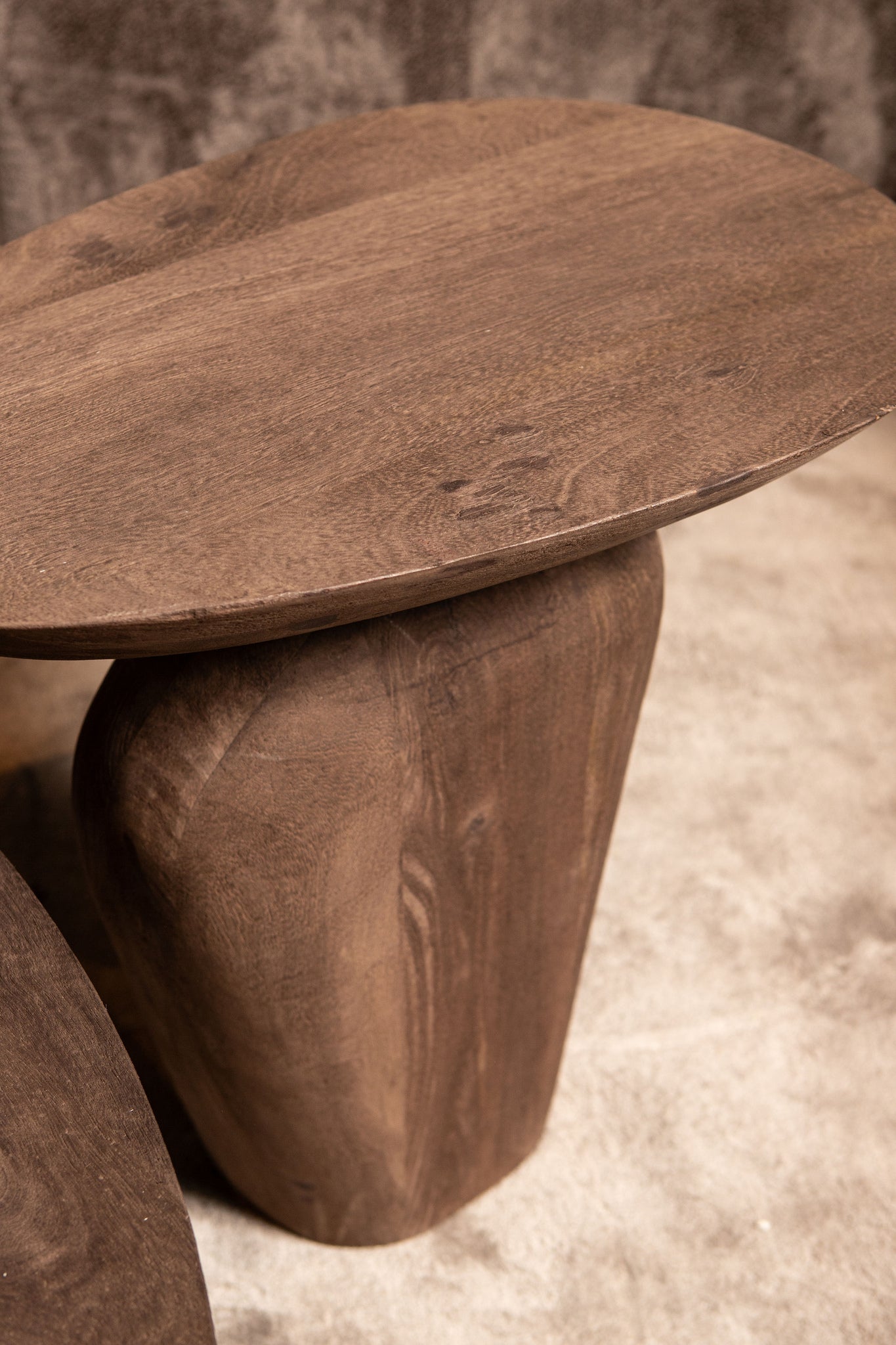 Harshad Bruine Mango Houten Bijzettafel - depauwwonen