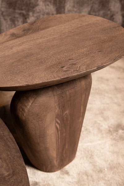 Harshad Bruine Mango Houten Bijzettafel by PTMD