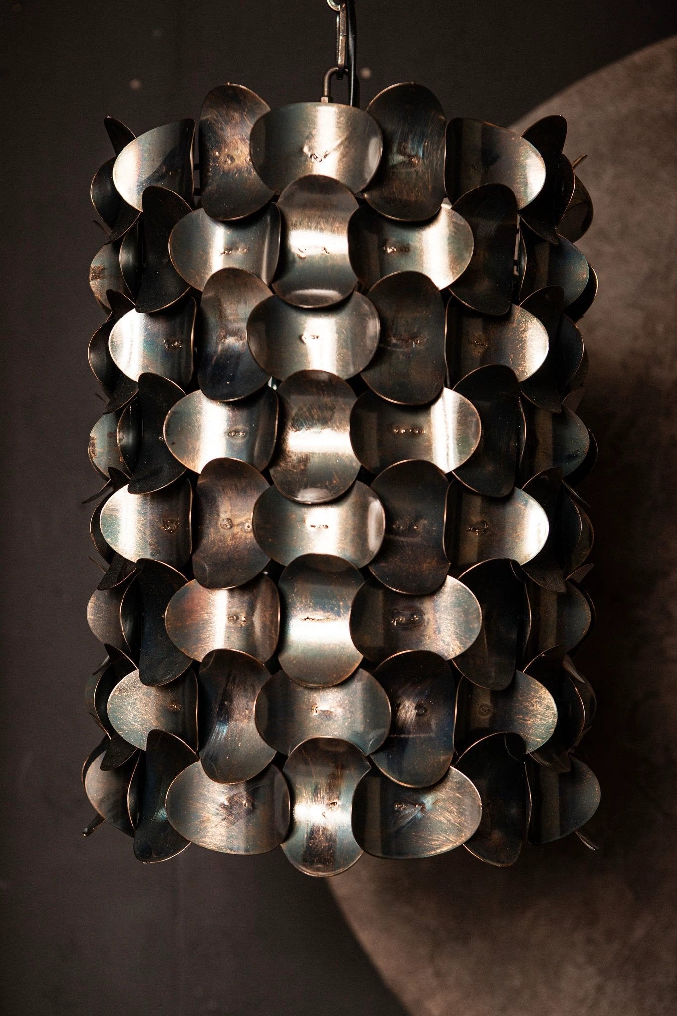 Jaye Zwarte IJzeren Hanglamp Cirkelpatroon Breed by PTMD