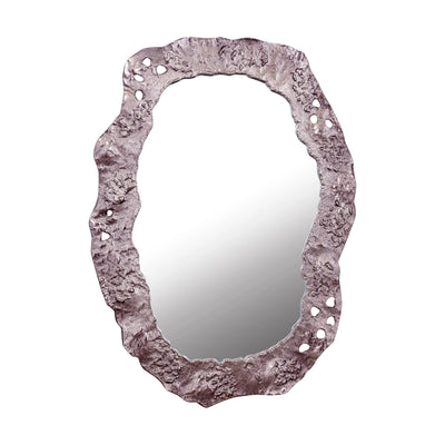 Kariss Bronzen Gegoten Alu Spiegel Ruwe Ovale Vorm by PTMD