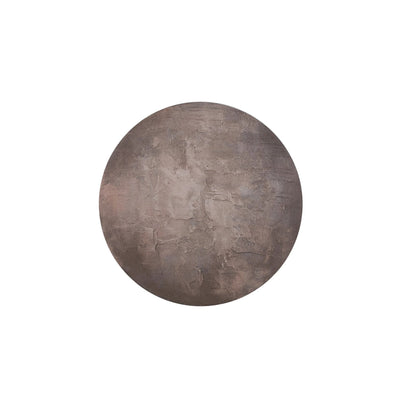 Kemp Bruin Canvas Schilderij Ruw Rond S by PTMD