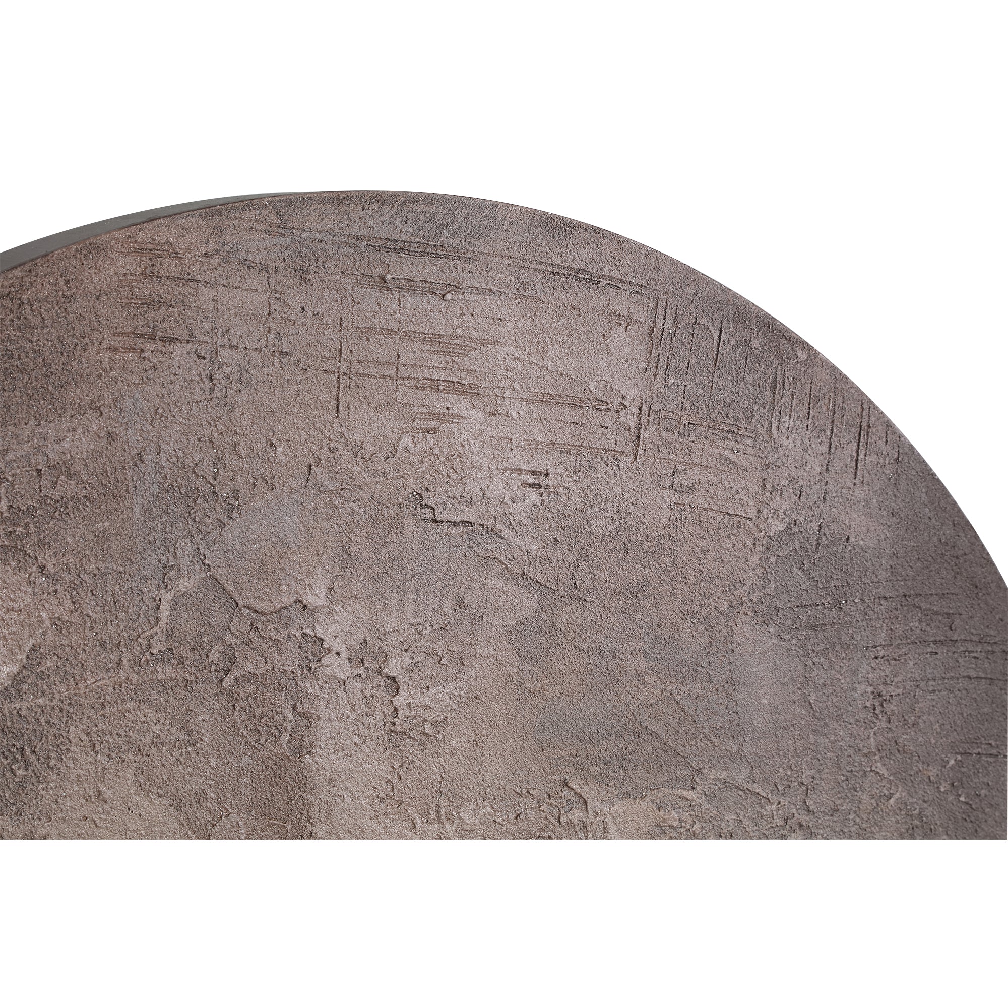 Kemp Bruin Canvas Schilderij Ruw Rond S - depauwwonen