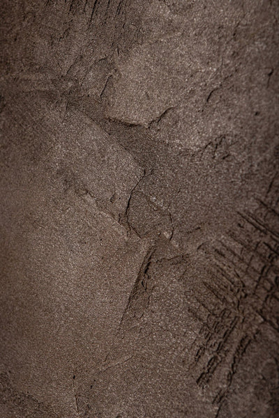 Kemp Bruin Canvas Schilderij Ruw Rond S by PTMD