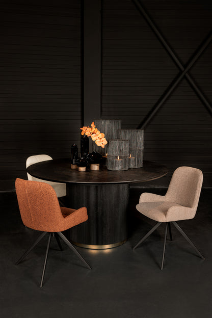 Leander Beige Eetkamerstoel Draaibaar - depauwwonen