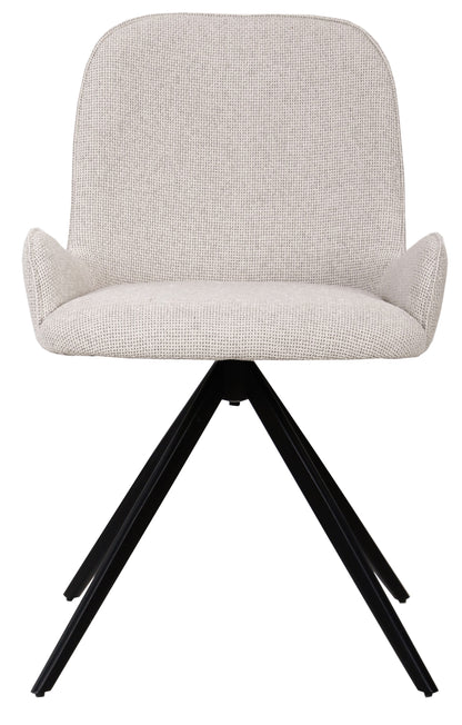 Leander Roomwitte Eetkamerstoel Draaibaar - depauwwonen