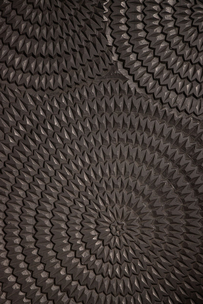 Levya Zwart Wandpaneel met Rond Patroon - depauwwonen