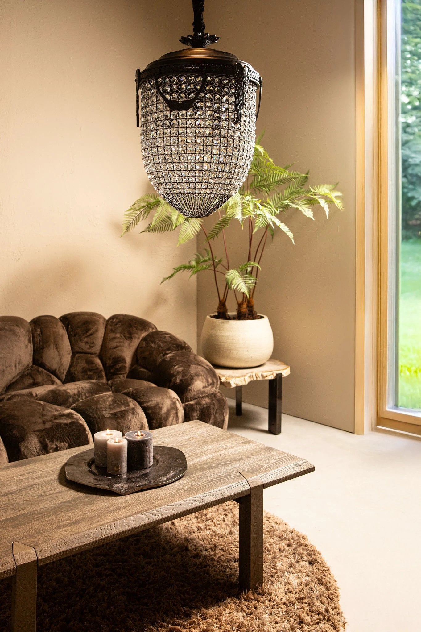 Lidde Crystal Oval Kroonluchter Lamp Klassiek L by PTMD