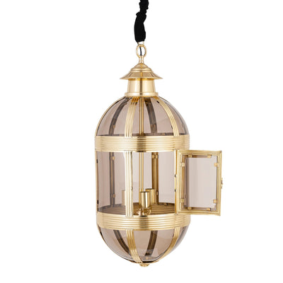 Mikk Messing Antieke Lusterglass Hanglamp Ovaal L by PTMD