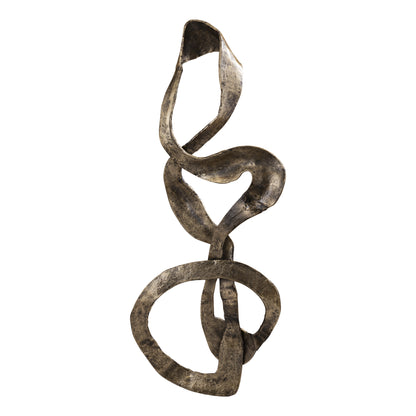 Neven Goud Gegoten Alu Metalen Swirl Wandpaneel L - depauwwonen