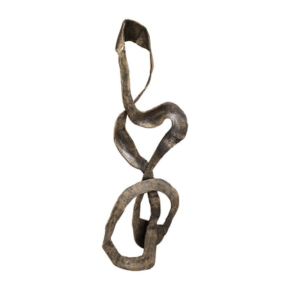 Neven Goud Gegoten Alu Metalen Swirl Wandpaneel L - depauwwonen