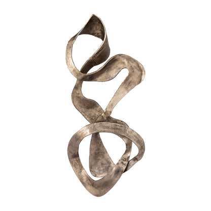 Neven Goud Gegoten Alu Metalen Swirl Wandpaneel S - depauwwonen