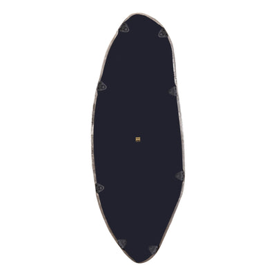 Paislie Nikkel Organisch Gevormde Spiegel Ovaal by PTMD