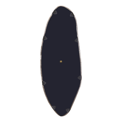 Paislie Nikkel Organisch Gevormde Spiegel Ovaal - depauwwonen