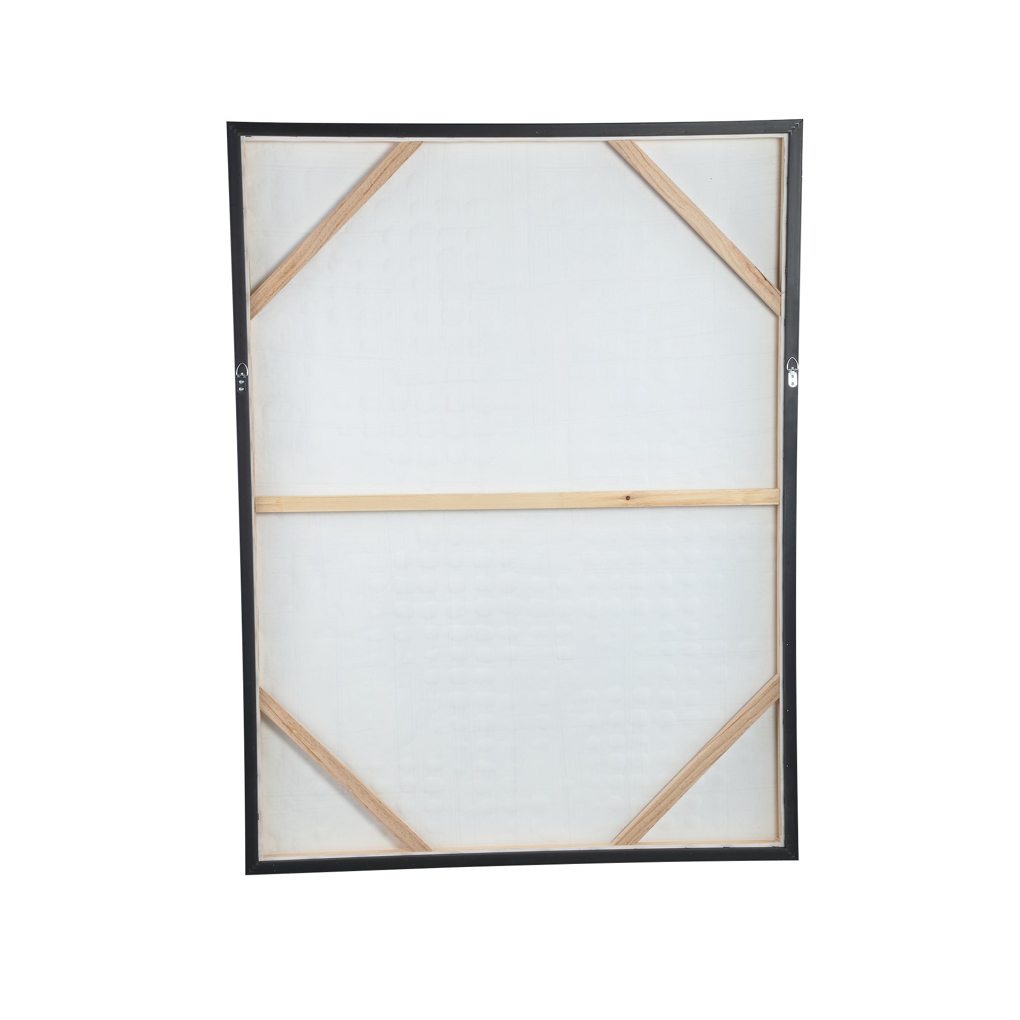 Pathe Bruine Canvas Schilderij Ruw Patroon Rechthoekig - depauwwonen