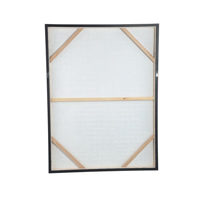 Pathe Bruine Canvas Schilderij Ruw Patroon Rechthoekig - depauwwonen