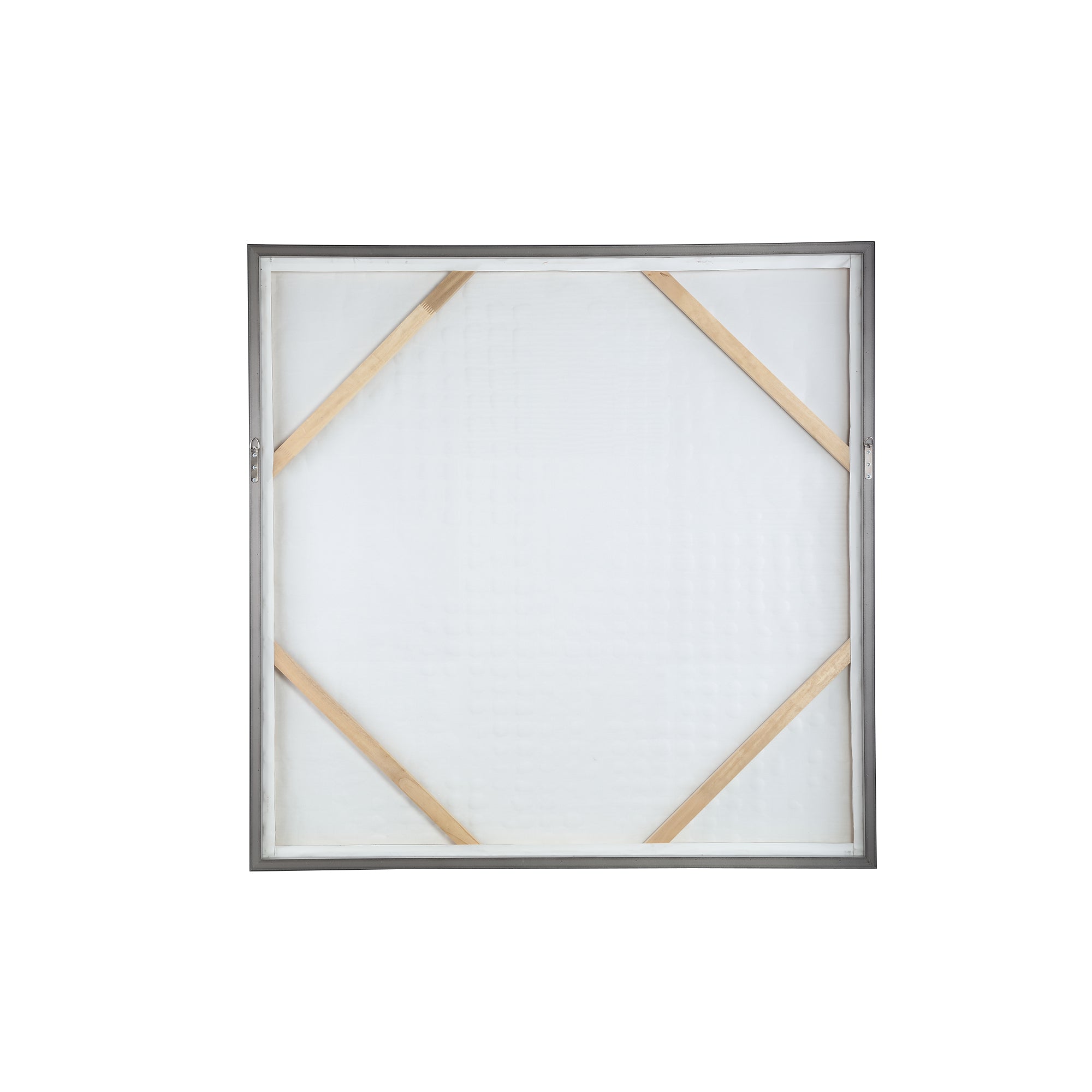 Pathe Bruine Canvas Schilderij Ruw Patroon Vierkant - depauwwonen