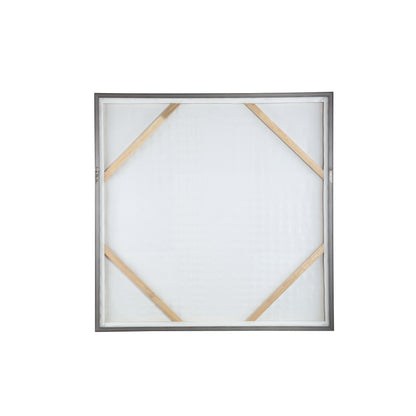 Pathe Bruine Canvas Schilderij Ruw Patroon Vierkant - depauwwonen