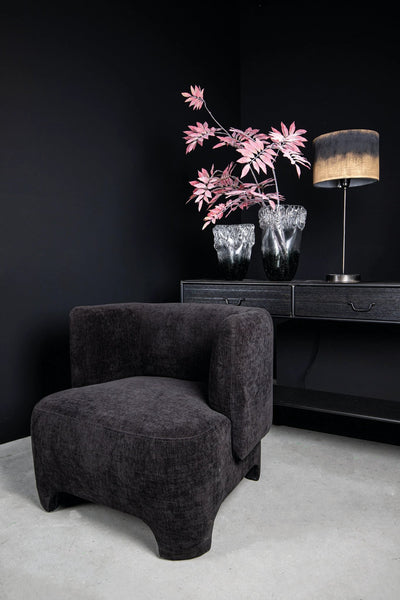 Ray Zwarte Houten Wandtafel Metalen Frame 2 Laden by PTMD