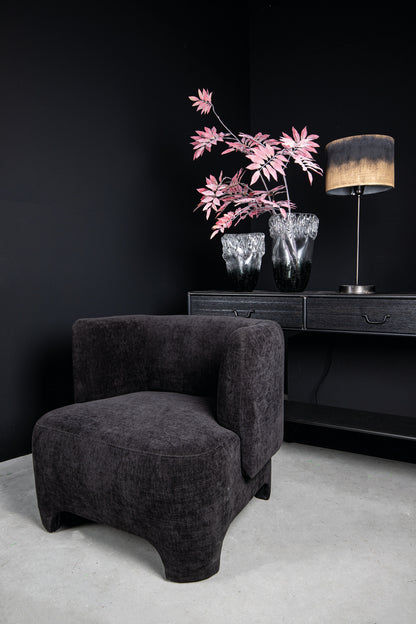 Ray Zwarte Houten Wandtafel Metalen Frame 2 Laden - depauwwonen