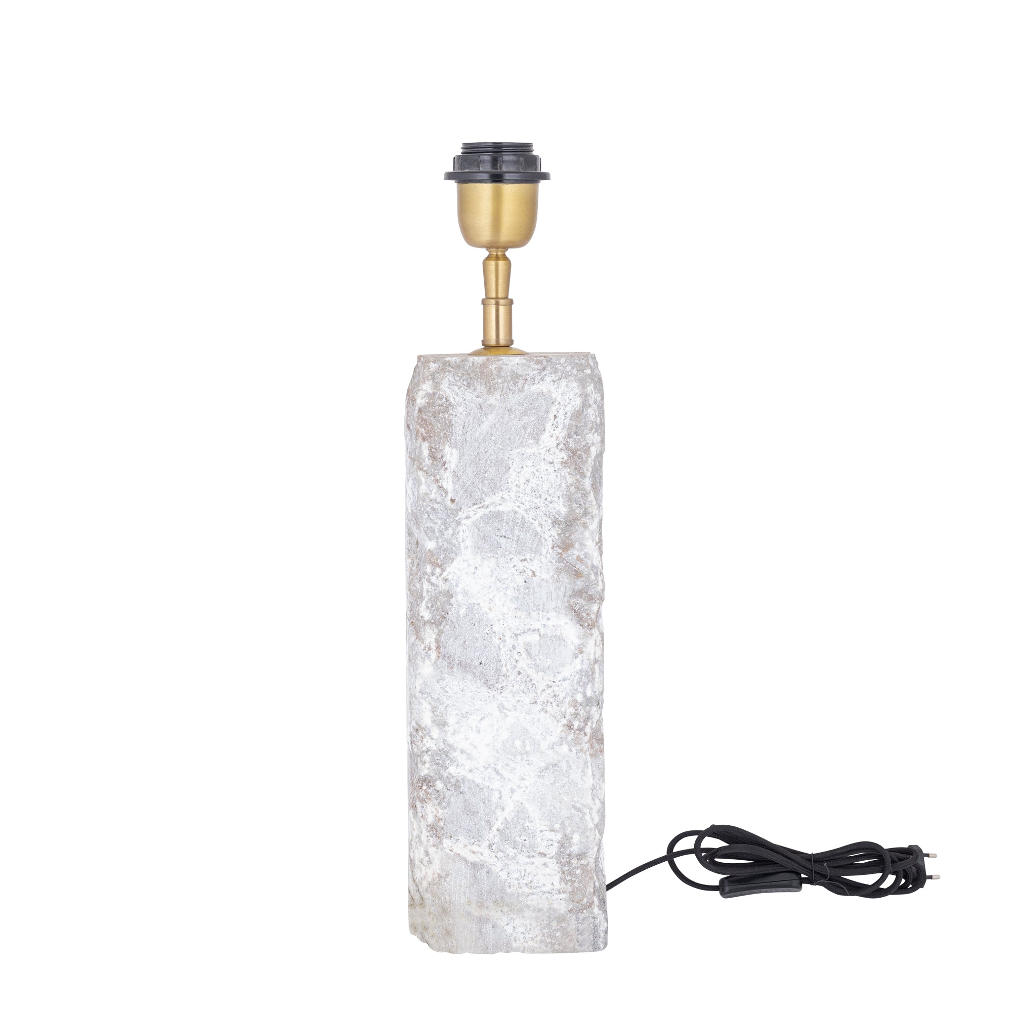 Rester Natuurlijke Marmeren Tafellampvoet Ruwe Steen L - depauwwonen