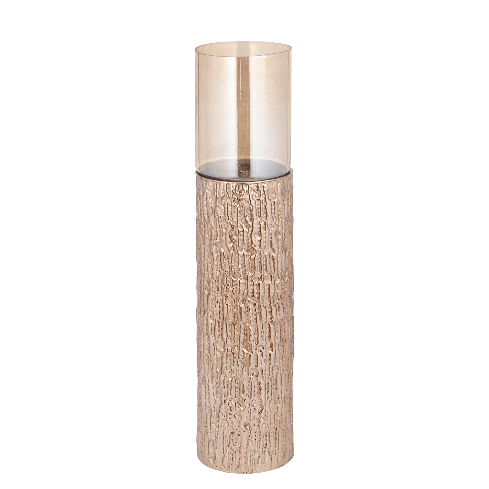 Rezy BruinGoud Grote Vloer Stormlicht Amber Glans L - depauwwonen