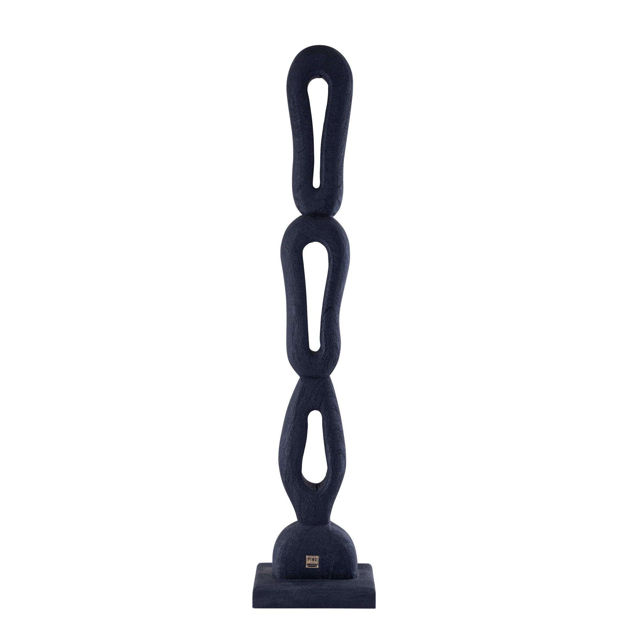 Rhyce Zwart Mangohout Standbeeld Open Figuur L - depauwwonen