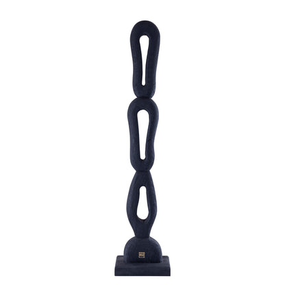 Rhyce Zwart Mangohout Standbeeld Open Figuur L - depauwwonen