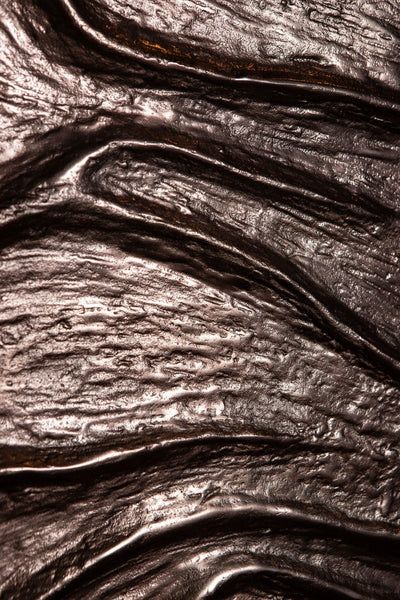 Samraj Bronzen Gegoten Alu Wandpaneel Golfstructuur by PTMD