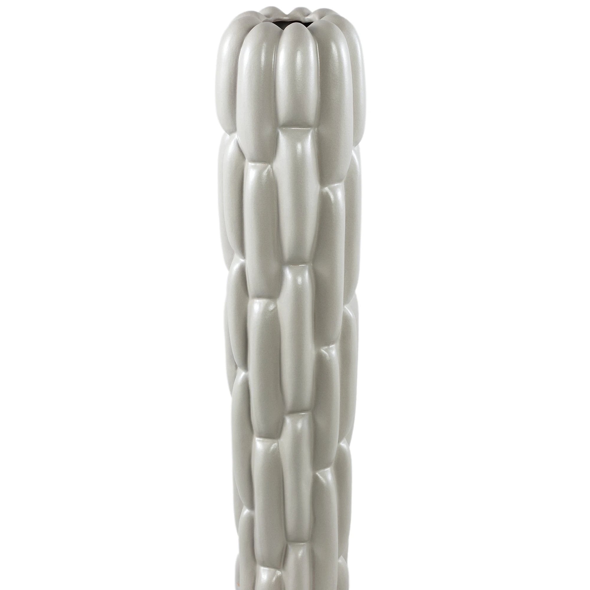 Seani's Grijze Ronde Keramische Vaas Blokpatroon L by PTMD