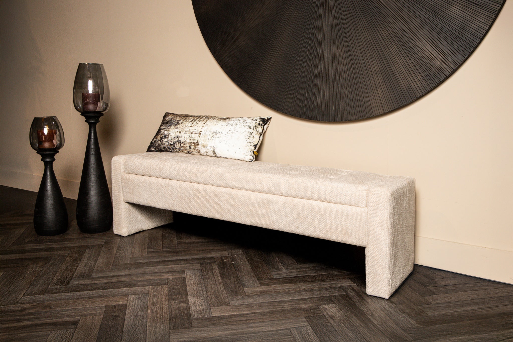 Sidney Bench Cream - depauwwonen