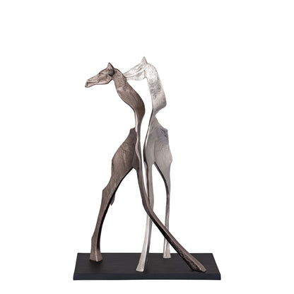 Skye Zwart Aluminium Standbeeld Giraffe - depauwwonen