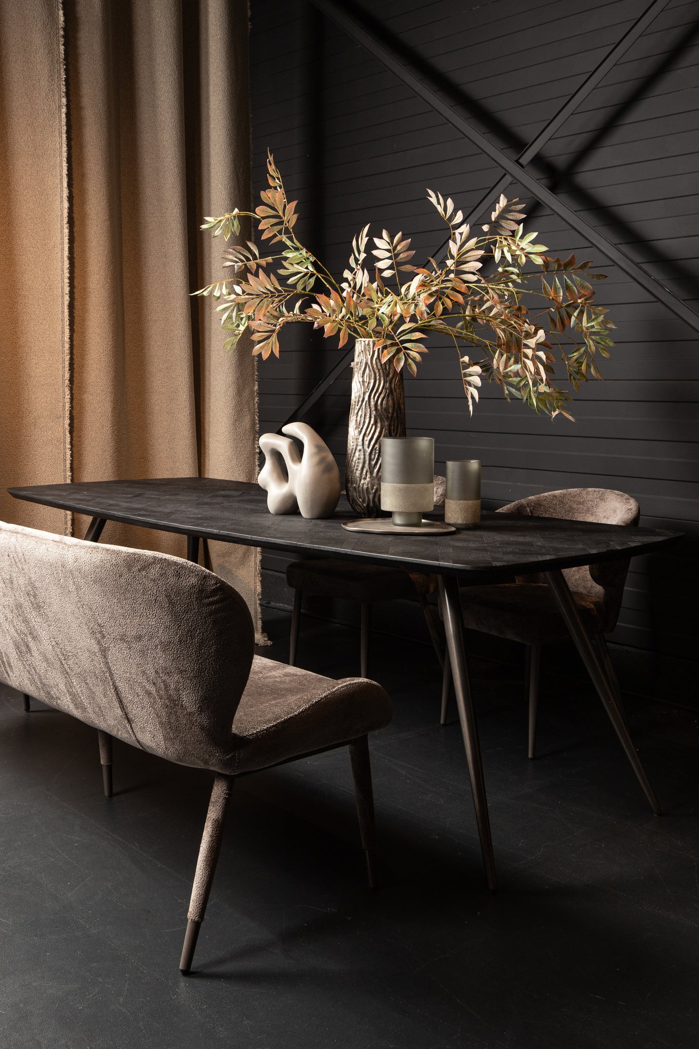 Thor Dining Bench Aphrodite Mocca - depauwwonen