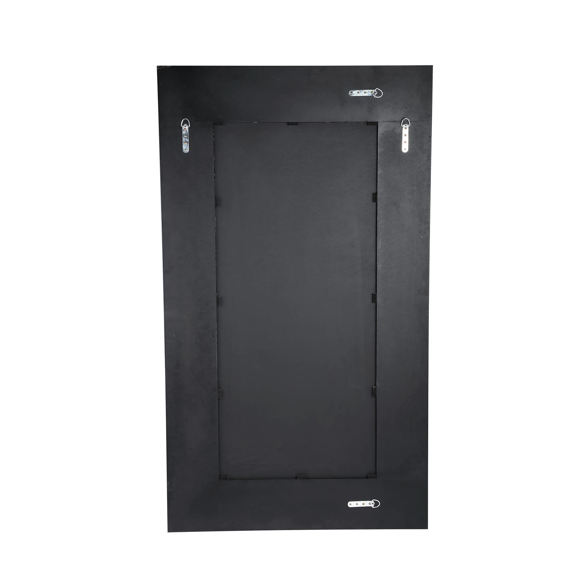 Tiess Zwarte Houten Spiegel Rechthoek Gouden Rand S by PTMD