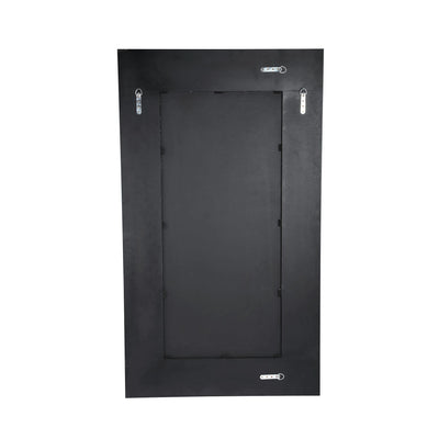 Tiess Zwarte Houten Spiegel Rechthoek Gouden Rand S by PTMD