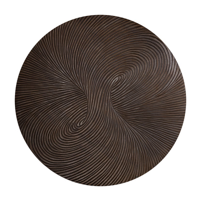 Wiktor Brown MDF Rond Wandpaneel Swirl Gesneden L - depauwwonen