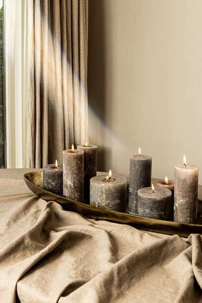 Yaren Gouden Aluminium Ovale Kom Met Rand Groot - depauwwonen