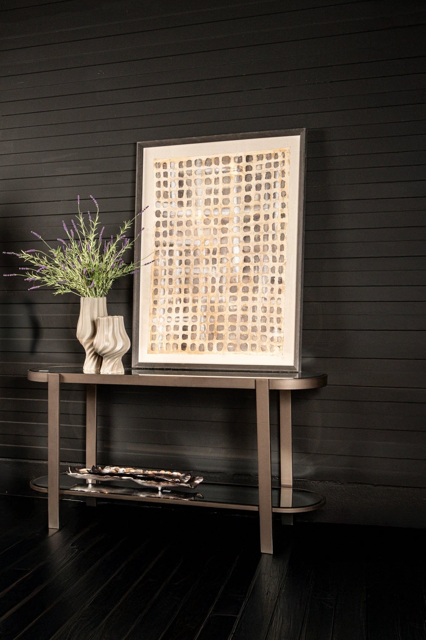 Yozan Wandtafel Spiegel Metalen Poten by PTMD